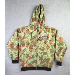 Black Rifle Coffee Company Frog Skin Camo Woobie Hoodie Full Zip Mens Size Large